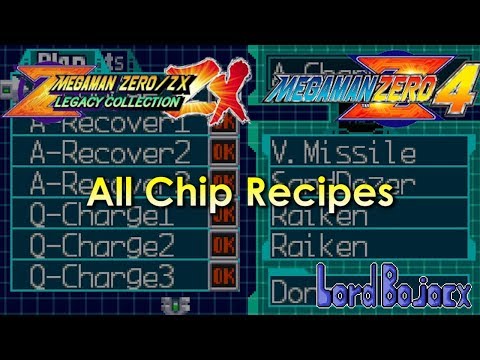 Mega Man Zero 4 - All Parts Recipes (Guide)