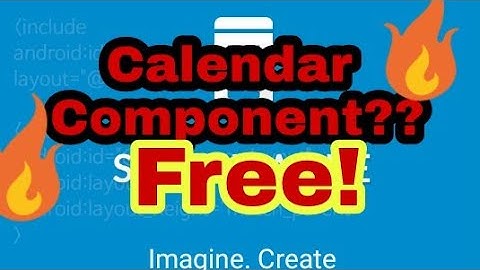 Create a simple calender app using sketchware!