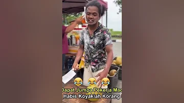 LAWAK GILER CUSTOMER NAK BELI AIR KELAPA