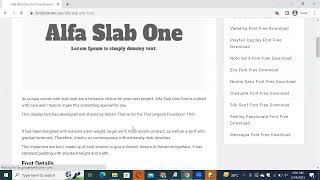 How to Download and Install Alfa Slab One Font Free Download in Adobe Photoshop