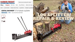 Review and Repair of Central Machinery (Harbor Freight) 10 Ton Hydraulic Manual Log Splitter by Corporate Gone Country 303 views 3 months ago 9 minutes, 52 seconds