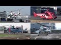 様々な機種のヘリコプター映像/Helicopter Takeoff & Landing Compilation