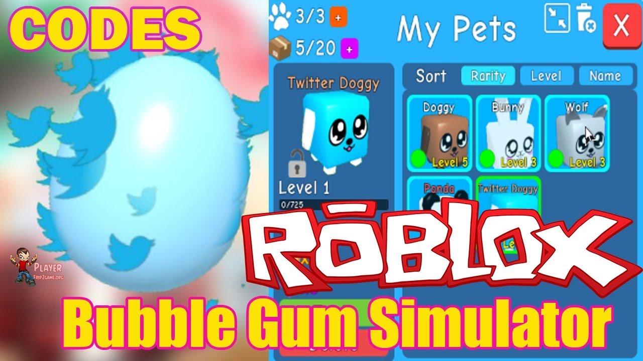 5 CODES BUBBLE GUM SIMULATOR ROBLOX UPDATE FOR YOU YouTube