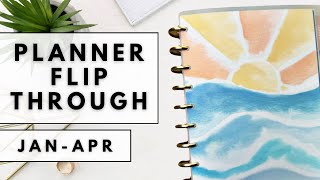 PLANNER FLIP THROUGH JAN-APR | THE HAPPY PLANNER