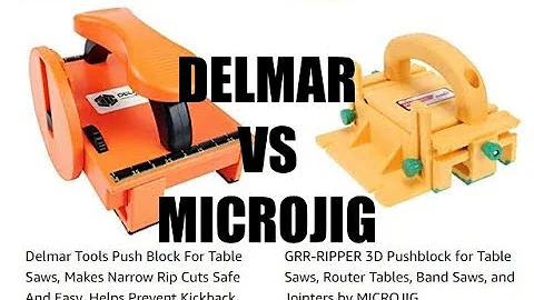 Delmar VS Microjig Push Block Comparison