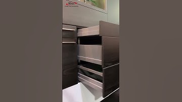 Smooth, one-button open, smooth and silent drawer slides #shorts #drawerslide #hardware