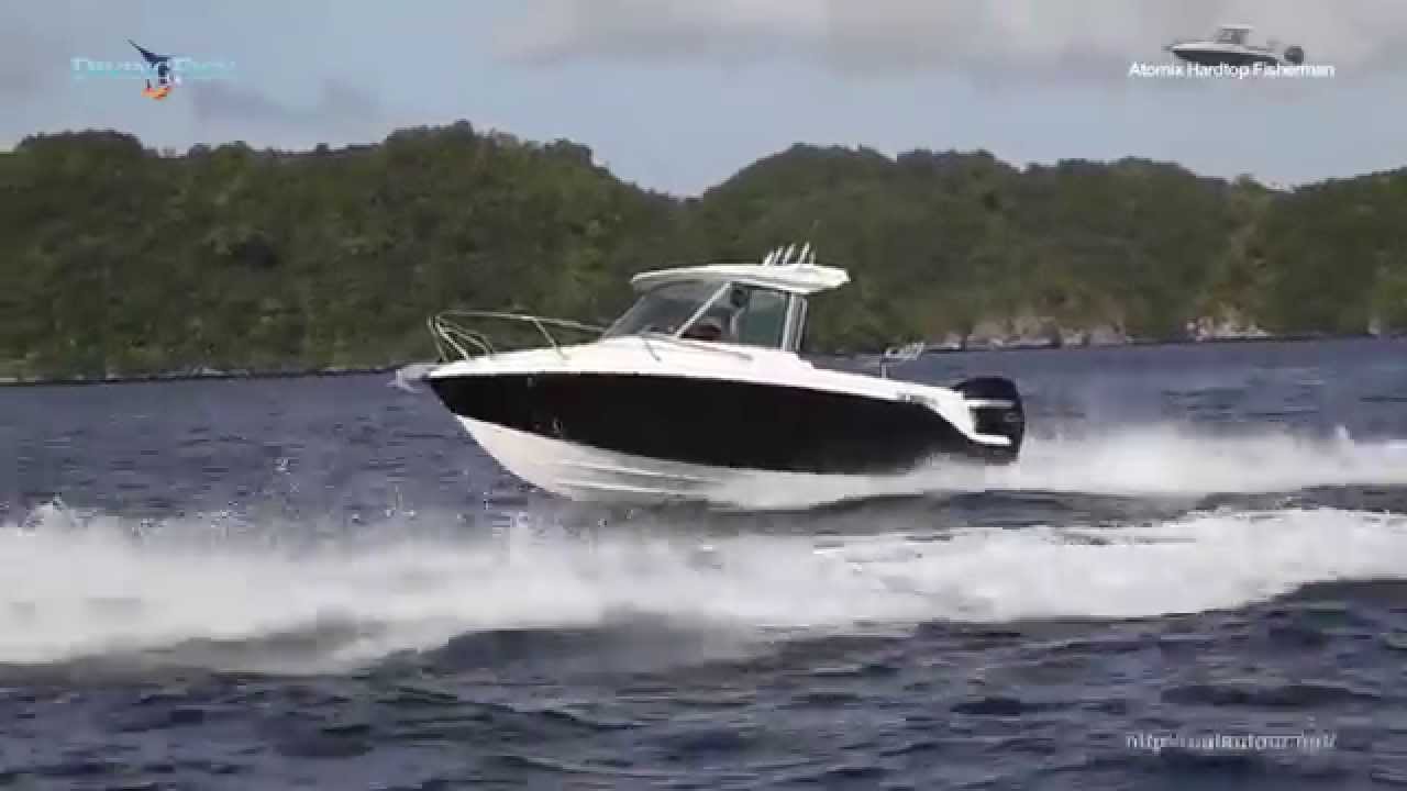 Atomix 600 Hardtop boating - YouTube