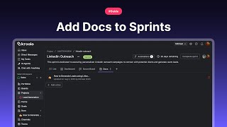 Add docs to sprints