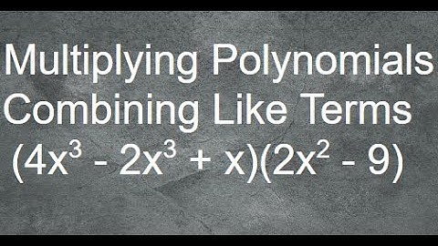 Multiplying Polynomials using Box Method