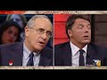 Matteo Renzi si confronta con i giornalisti Massimo Franco, Massimo Giannini e Alessandro Sallusti