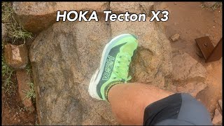 HOKA Tecton X3 trail runners brief review 