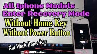How To Enter Recovery Mode For All  Iphone Devices Without Use Home Button Or Power Button