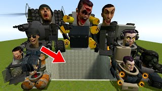 BIG PIT VS ALL MECHA SKIBIDI TOILET ARMY SPARTAN KICKING in Garry's Mod!