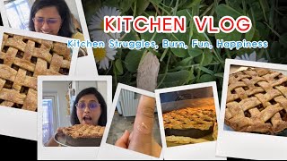 Daily Vlog 83/100 🇩🇰 Burns, mess &amp; full kitchen chaos… but this Apple Pie was SO worth it 😭🍎#momlife