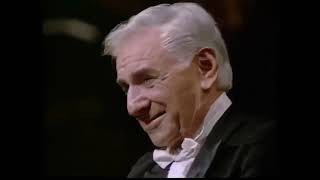 Leonard Bernstein conducting Haydn Symphony No. 88 using his face [Digital enhanced from 360p to HD]