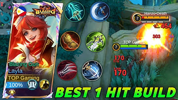 LAYLA ECHTE ÉÉN HIT BUILD & EMBLEM 2025 !! (100% ONSTOPBAAR!) - MLBB