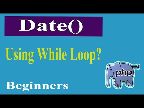 PHP Advanced Part-08 | Date Time With While Loop | PHP Advanced Tutorial