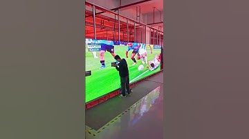 Messi hit the goal from a tricky angle but missed!#messi #eagerled #leddisplay #shorts #ledmodule