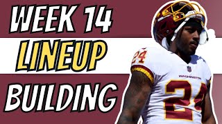 WEEK 14 DRAFTKINGS NFL DFS | Lineup Building
