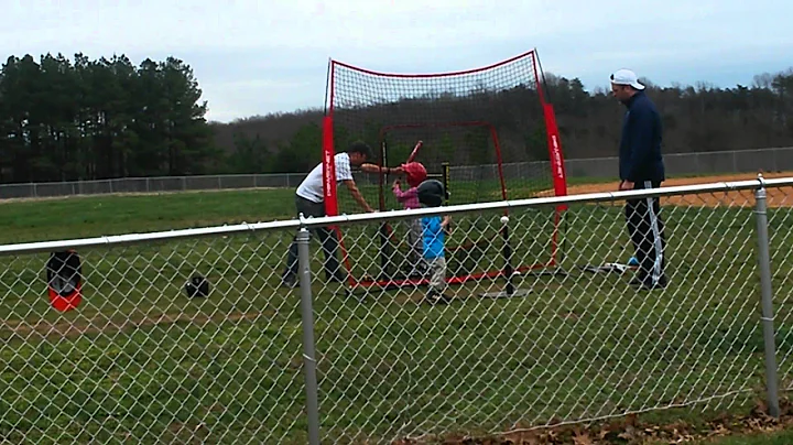 Amelia batting practice