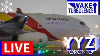 🔴LIVE Toronto Pearson Planespotting ✈️ CYYZ Airport Action! ❄️🌙