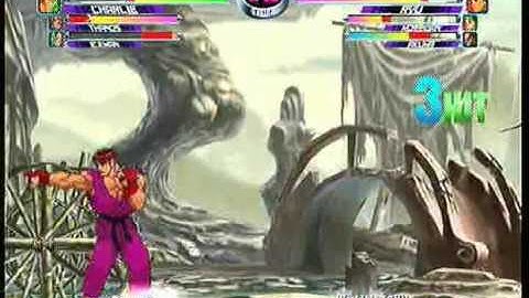 MvC2 Online (360): Brett ( ) vs WorldMatchue ( ) 22 .:6.24.11:.
