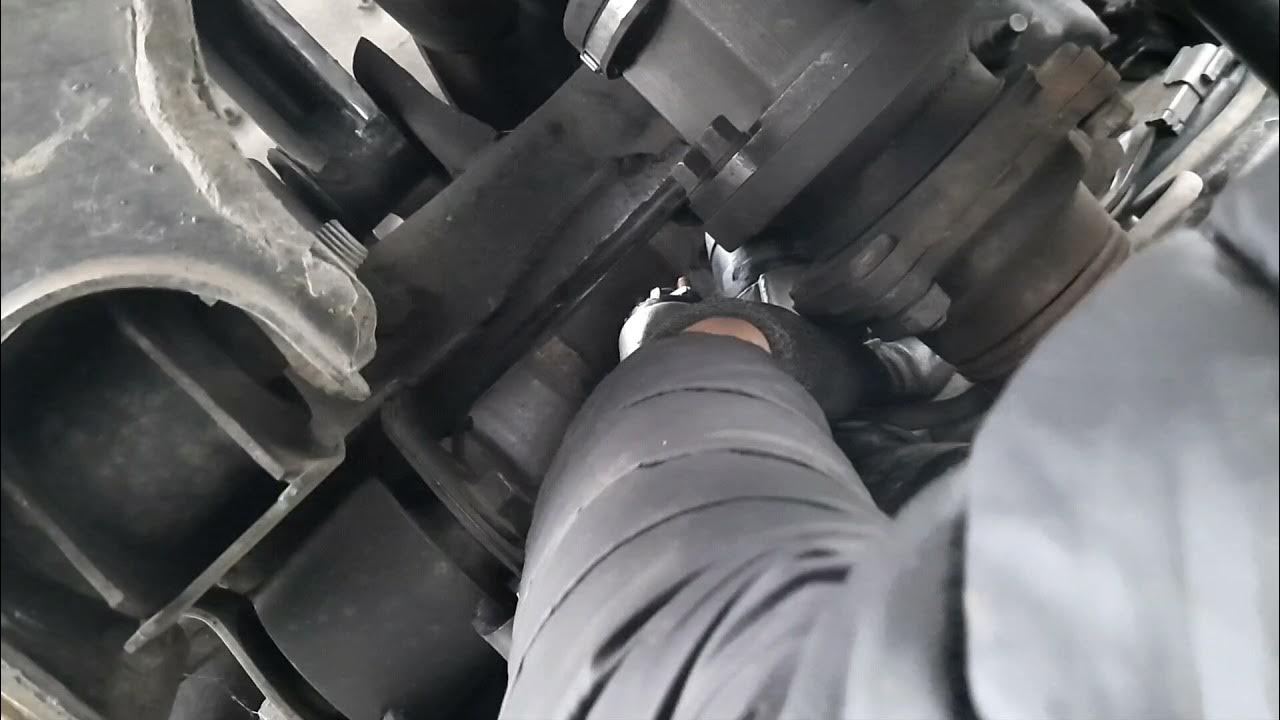 Nissan Frontier 3.3 starter removal repair tight space - YouTube
