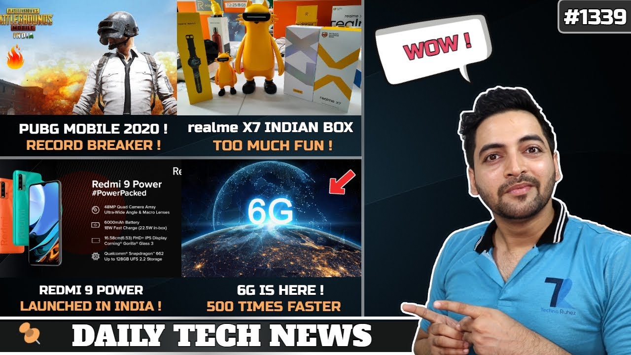 realme X7 Indian Box & Launch,PUBG Mobile 2020,6G Launch,realme C20 India,Redmi 9 Power Launched