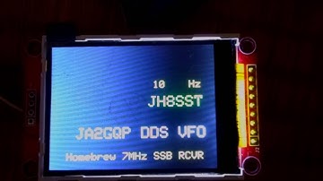 JH8SST/7 ; Implementation of 240X320 Color TFT in JA2GQP DDS VFO   Frequency Step Change