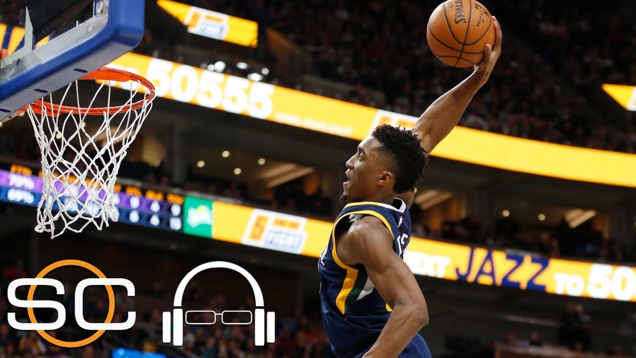 Donovan Mitchell on his dunk: 'Just happened to be up there'