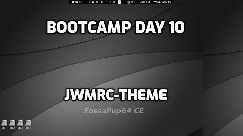 bootcamp day10: jwmrc theme setup