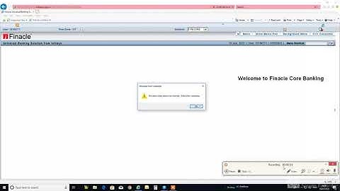 unable to get property of undefined or null error in finacle