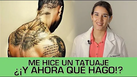 ¿Qué no se debe hacer después de un tatuaje?