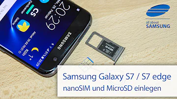 Wo befindet sich die SIM Karte bei meinem Handy Samsung Galaxy S7?