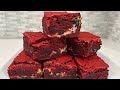 Oreo Cream Cheese Stuffed Red Velvet Brownies