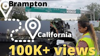 #40: PART 1: TRUCKER COUPLE journey from BRAMTON to CALIFORNIA!!!!! What we do || How we live.