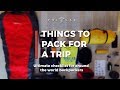 HOW TO PACK FOR A TRIP | TRAVEL CHECKLIST