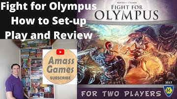Fight for Olympus - two player board game.  How to setup, play and review * Amass Games *