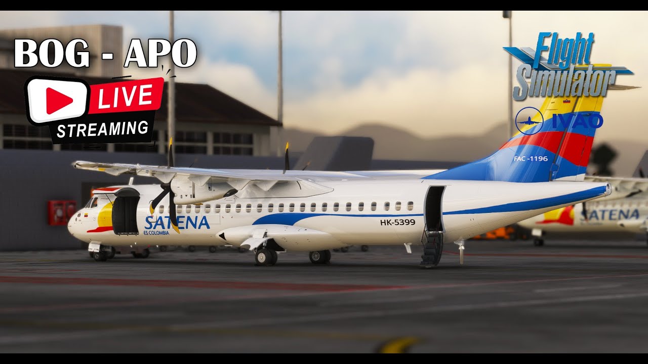 🔴 LIVE | Bogotá to Apartado | SKBO to SKLC | NSE8898 | IVAO | MSFS2020 🔴
