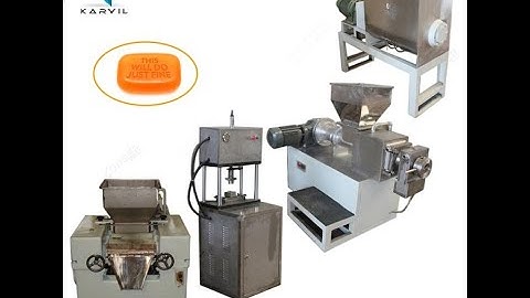 small soap production line semi automatic 2