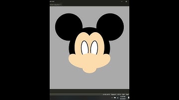 A Programmer drawing Mickey Mouse