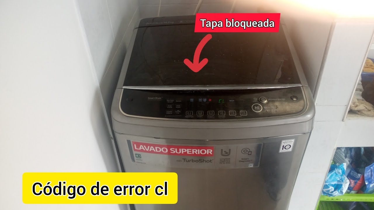 lavadora inverte código CL desbloqueo - YouTube