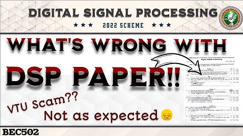 DSP Paper Analyzed,What went wrong?? Not as expected 😕