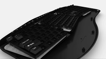 Adesso Tru-Form 4500 2.4GHz Wireless Ergonomic Touchpad Keyboard