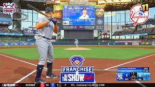 MLB The Show 24 New York Yankees vs Milwaukee Brewers Franchise Mode #11 Gameplay PS5 4K 60fps