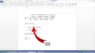 Comment écrire des équations, fraction, formules mathématiques très facilement sur Word *  EquatIO *