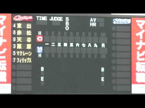 2009年7月28日 東京ヤクルト vs 広島 広島スタメン発表