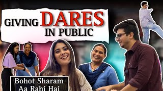 Giving Dares in Public | Tanshi Vlogs