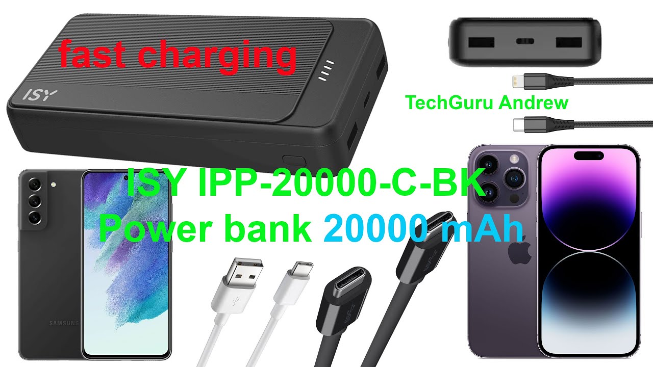 samenkomen beha Aannames, aannames. Raad eens ISY IPP-20000-C-BK Power bank 20000 mAh TESTING - YouTube