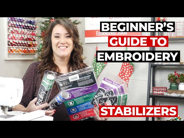 How to Choose the Right Embroidery Stabilizer : Machine Embroidery  Stabilizers Explained 